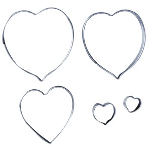 CORTADOR DE INOX -  FLOR COPO DE LEITE 5 PEÇAS