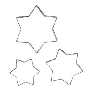 CORTADOR INOX ESTRELA 3 PÇS