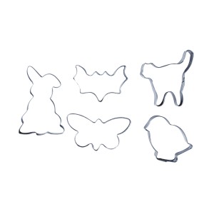 CORTADOR DE INOX - ANIMAIS 5 PEÇAS