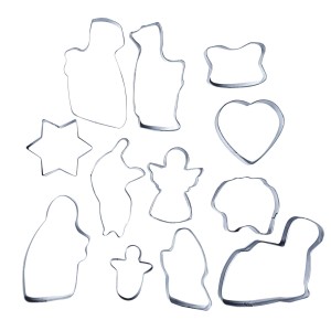 CORTADOR DE INOX - PRESÉPIO DE NATAL 12 PEÇAS