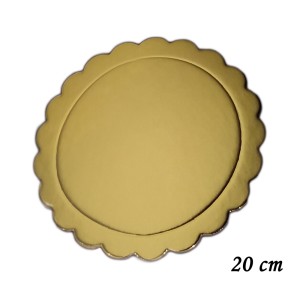 BASE LAMINADA DOURADA 20 CM - 20 PEÇAS