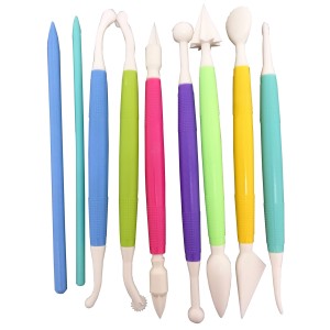 KIT ESTECAS COLORIDAS 9 PEÇAS