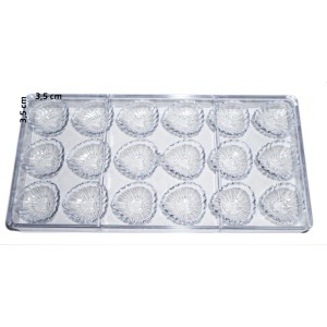 FORMA DE CHOCOLATE  CORAÇÃO DECORADO