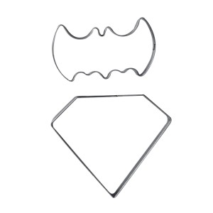 CORTADOR DE INOX - SUPER HERÓIS 2 PEÇAS