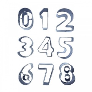 CORTADOR DE INOX - NÚMEROS 9 PEÇAS