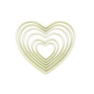 CORTADOR DE CORAÇÃO -  6 PEÇAS