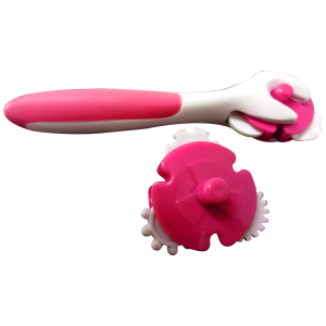 Carretilha cortador e marcador - Rosa
