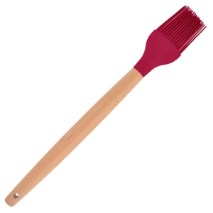 PINCEL CULINARIO SUPREME 32C SILICONE CABO MADEIRA VERMELHO