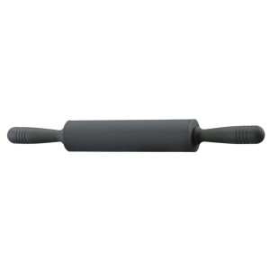 ROLO DE MASSA EM SILICONE ANTIADERENTE 52CM PRETO