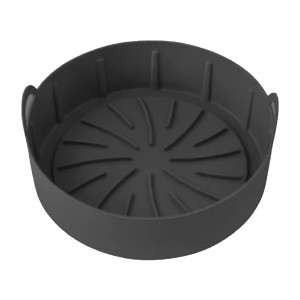 FORMA REFORÇADA SILICONE AIRFRYER REDONDA 20CM PRETA