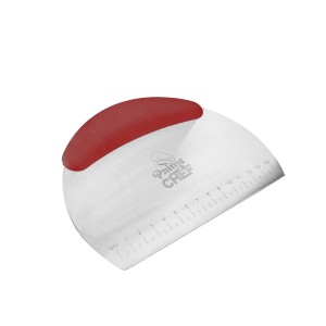 ESPATULA RASPADORA INOX 14,5X12 VERMELHA