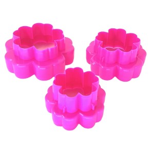 KIT CORTADOR DE FLOR FRENTE E VERSO - 3 PEÇAS