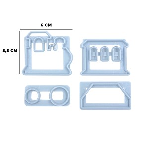 KIT CORTADOR TREM 4 PÇS