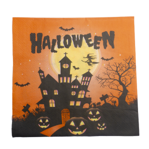 KIT C/ 20 GUARDANAPOS DE PAPEL 33CM HALLOWEEN