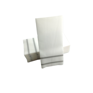 KIT 25 GUARDANAPOS 43/30CM -  PRATA