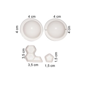 CORTADOR E MOLDE BOLA DE FUTEBOL 3D