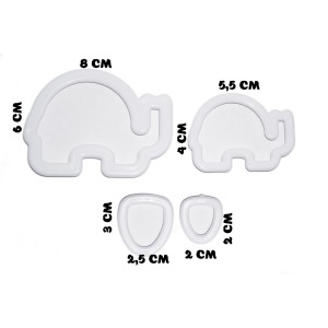 CORTADOR ELEFANTE 4 PÇS