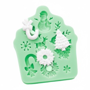 Molde Natalino Festa de Inverno em Silicone – 9 Cavidades