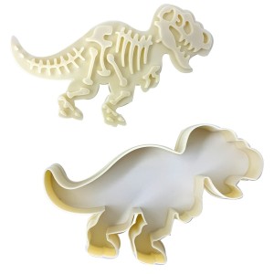 CORTADOR E MARCADOR DINOSSAURO REX 2 PÇS