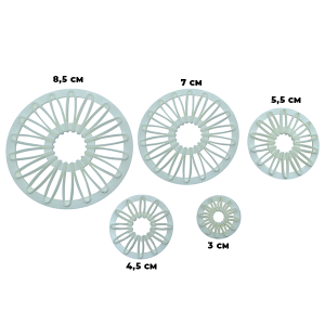 KIT CORTADOR FLOR MARGARIDA 5 PÇS