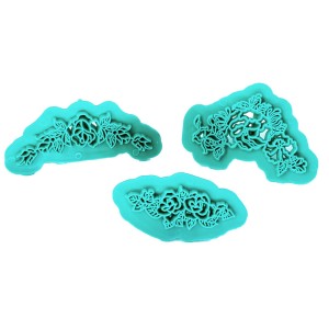 KIT MARCADOR FLORES E FOLHAS 3 PÇS