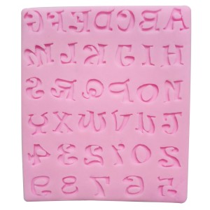 MOLDE EM SILICONE ALFABETO