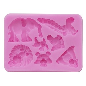 MOLDE EM SILICONE ZOOLOGICO